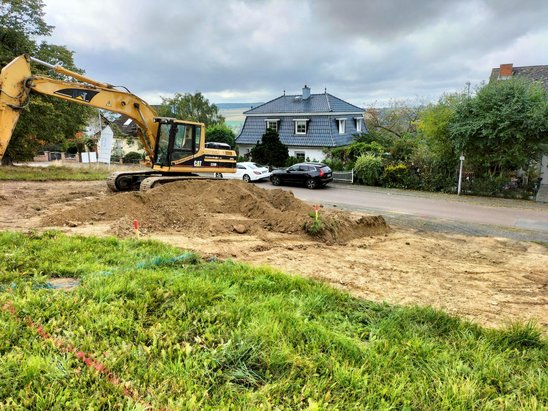 Erdarbeiten in vollem Gange